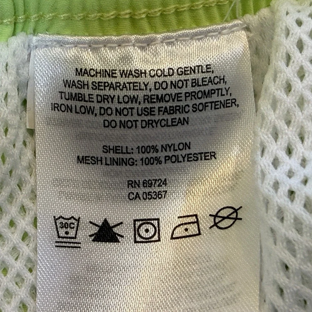 Columbia Omni Shade Swim Trunks Mens XXL Bright Yellow Elastic Waist Mesh Lining